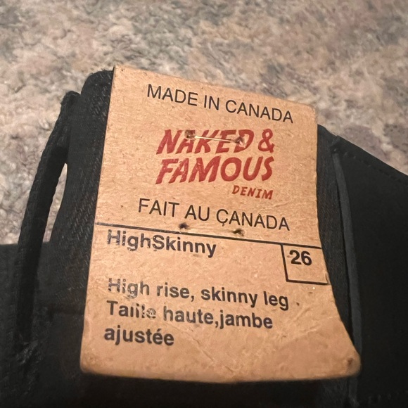 Naked & Famous Black Cobra High Skinny - Picture 3 of 6